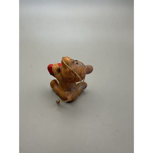 Vintage Hallmark Porcelain Ornament Cinnamon Bear 6th in Collector's Series 1988 - Picture 6 of 8